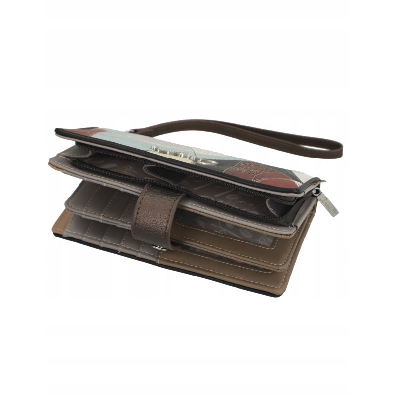 MODNY PORTFEL DAMSKI PORTMONETKA WALLET ANEKKE AURALIS NA KARTY RFID