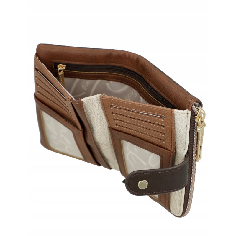 MODNY PORTFEL DAMSKI PORTMONETKA WALLET ANEKKE MUSE ETUI NA KARTY RFID