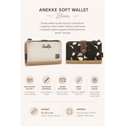 PORTFEL DAMSKI ANEKKE MUSE BLOOM SKÓRA EKOLOGICZNA WIELOKOLOROWY RFID