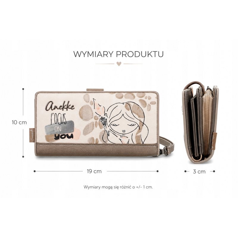 ANEKKE OLYMPIA ELEGANCKI PORTFEL DAMSKI SZTYWNY