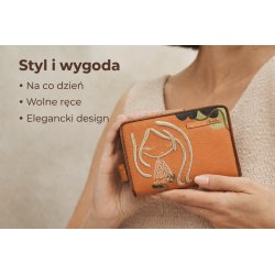 PORTFEL DAMSKI ANEKKE GAIA ŚREDNI ELEGANCKI NA KARTY RFID