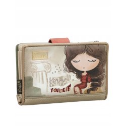 MODNY PORTFEL DAMSKI PORTFELIK ANEKKE MUSE ETUI NA KARTY RFID