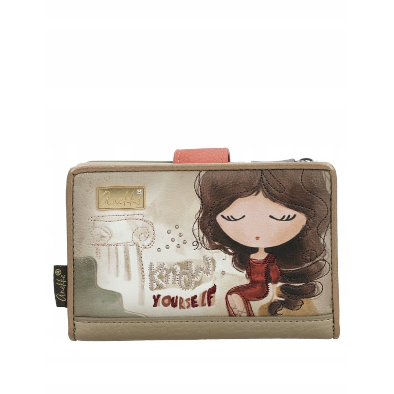 MODNY PORTFEL DAMSKI PORTFELIK ANEKKE MUSE ETUI NA KARTY RFID