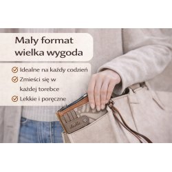 ETUI NA KARTY ANEKKE GAIA PORTFEL DAMSKI MAŁY ELEGANCKI