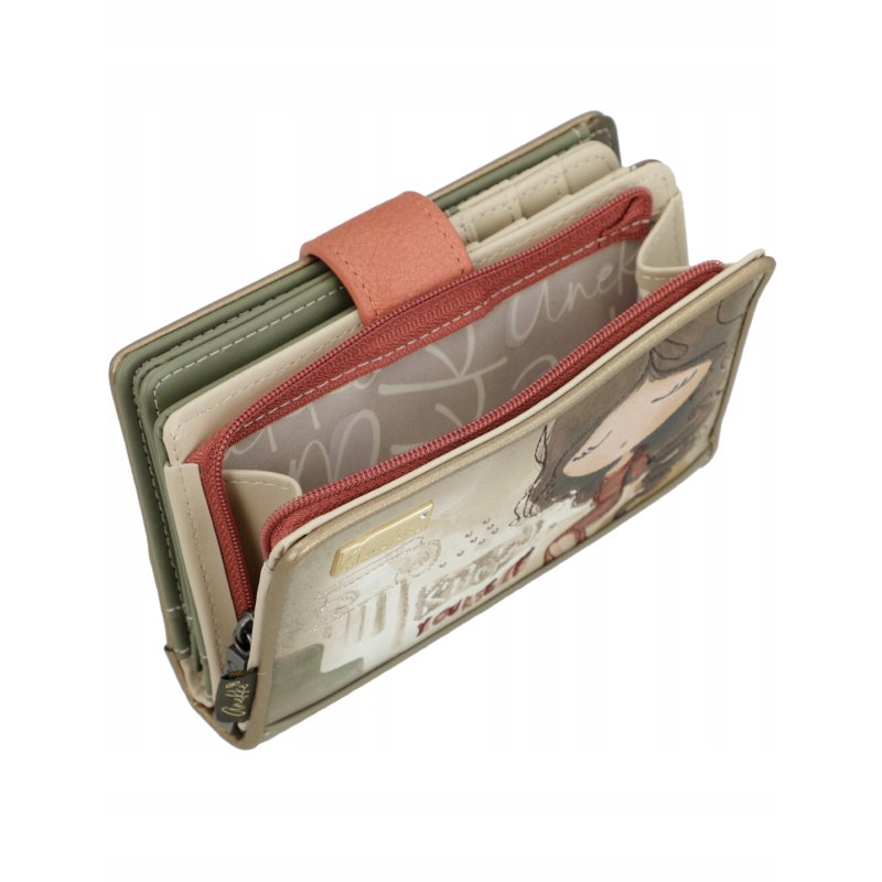 MODNY PORTFEL DAMSKI PORTFELIK ANEKKE MUSE ETUI NA KARTY RFID