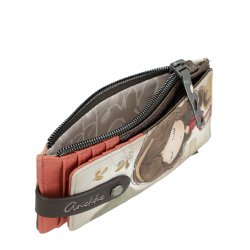 MAŁY MODNY PORTFEL DAMSKI PORTFELIK ANEKKE MUSE ETUI NA KARTY RFID