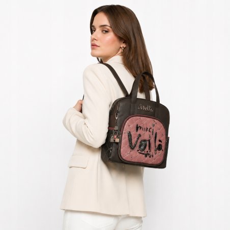 ANEKKE PARISIAN ŚREDNI PLECAK DAMSKI Z KRÓTKIM UCHWYTEM