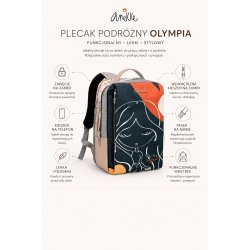 ANEKKE OLYMPIA PLECAK DAMSKI PODRÓŻNY DO PRACY SZKOŁY