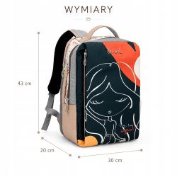 ANEKKE OLYMPIA PLECAK DAMSKI PODRÓŻNY DO PRACY SZKOŁY