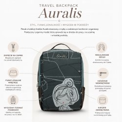 ANEKKE AURALIS PLECAK DAMSKI PODRÓŻNY MIEJSKI PREMIUM