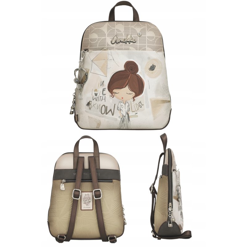 DAMSKI PLECAK ANEKKE SOPHIA MIEJSKI ELEGANCKI EKO BACKPACK LEKKI KOMFORT