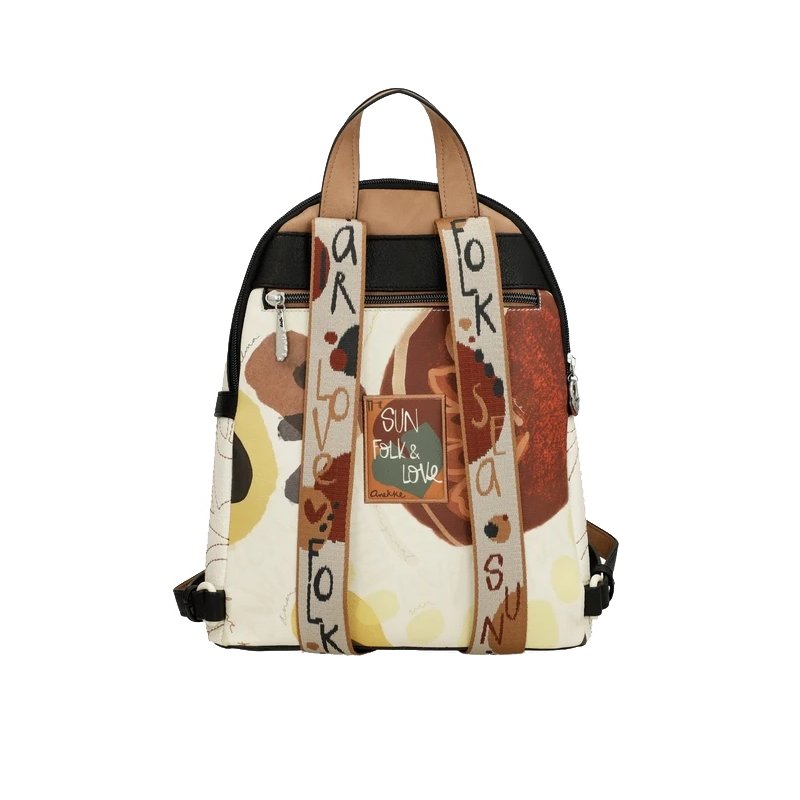 PLECAK MIEJSKI BACKPAK STYLOWY DLA KOBIETY ANEKKE ALMA JASNY AŻUROWY