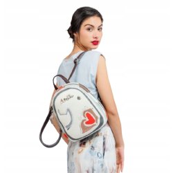 MAŁY MIEJSKI PLECAK DLA KOBIETY BACKPAK CROSSBODY ANEKKE ALMA OLE