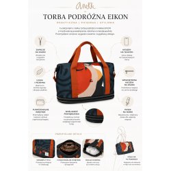 ANEKKE EIKON TORBA PODRÓŻNA DAMSKA ROZSZERZANA