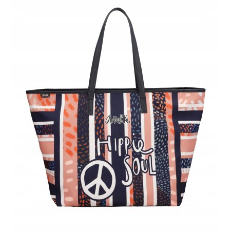 TOREBKA NA PLAŻĘ DUŻA TORBA PLAŻOWA SHOPPER NA ZAKUPY ANEKKE PEACE&LOVE