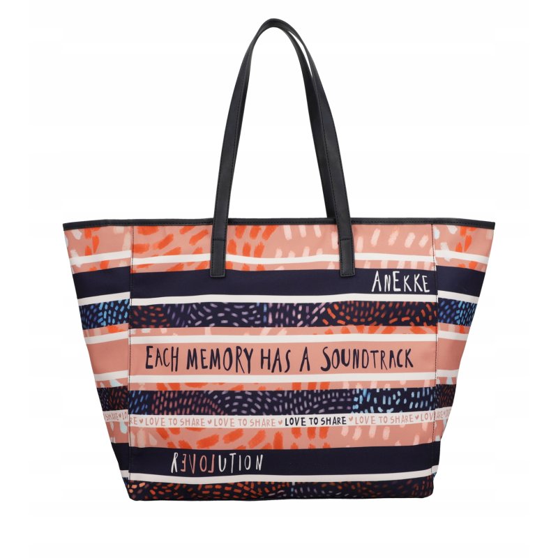 TOREBKA NA PLAŻĘ DUŻA TORBA PLAŻOWA SHOPPER NA ZAKUPY ANEKKE PEACE&LOVE