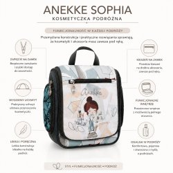 ANEKKE SOPHIA KOSMETYCZKA PODRÓŻNA DAMSKA ORGANIZER XXL
