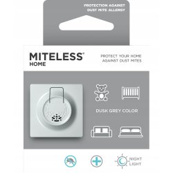 ULTRADŹWIĘKOWA OCHRONA PRZED ROZTOCZAMI KURZU W DOMU MITELESS HOME SZARY