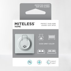 ULTRADŹWIĘKOWA OCHRONA PRZED ROZTOCZAMI KURZU W DOMU MITELESS HOME SZARY