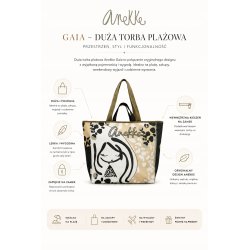 ANEKKE GAIA DUŻA TORBA PLAŻOWA SHOPPER XXL TOREBKA