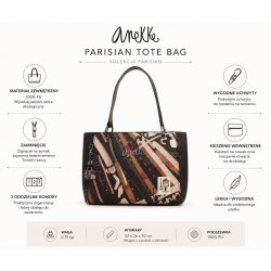ANEKKE PARISIAN TOREBKA TYPU TOTE NA RAMIĘ