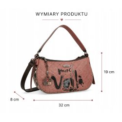 ANEKKE PARISIAN OVAL SHOULDER BAG - TOREBKA NA RAMIĘ