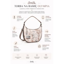 TOREBKA DAMSKA NA RAMIĘ CROSSBODY ANEKKE OLYMPIA