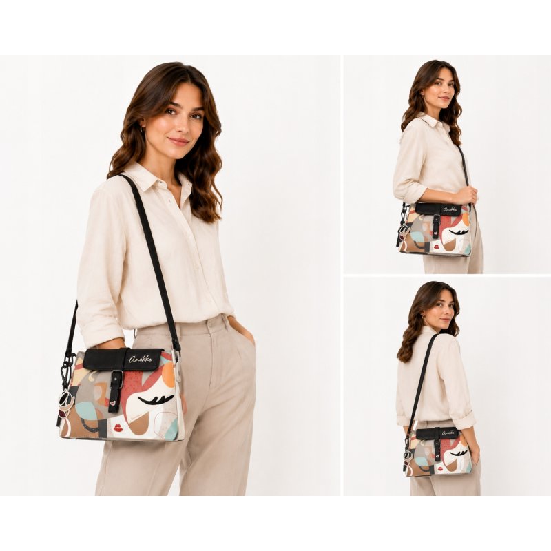 ANEKKE EIKON TOREBKA DAMSKA CROSSBODY Z KLAPKĄ