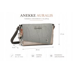 TOREBKA DAMSKA CROSSBODY Z KLAPKĄ ANEKKE AURALIS