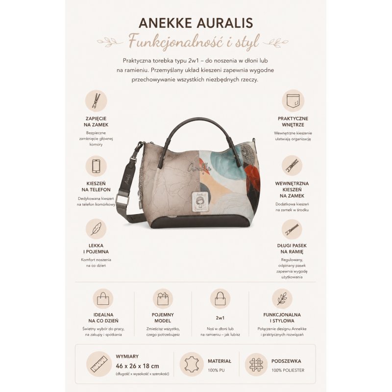 ANEKKE AURALIS DUŻA TOREBKA DAMSKA