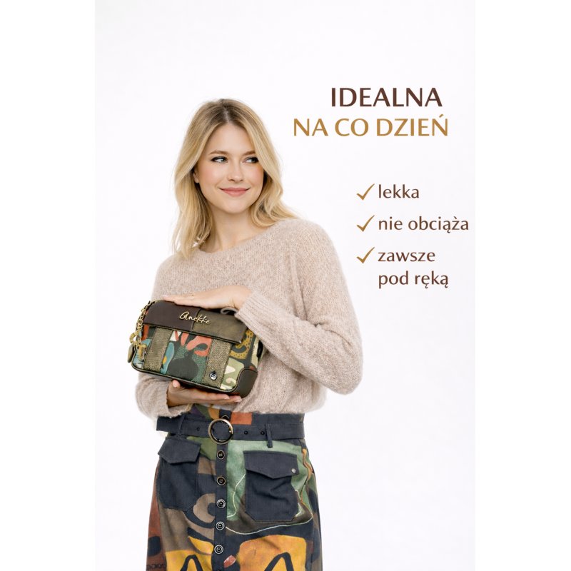 TOREBKA DAMSKA ANEKKE AMPHORA LISTONOSZKA Z KLAPKĄ BOHO