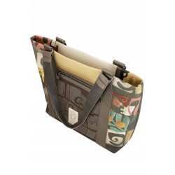 DUŻA TORBA TOREBKA SHOPPER BAG NA ZAKUPY BAGAŻ PODRĘCZNY ANEKKE AMPHORA