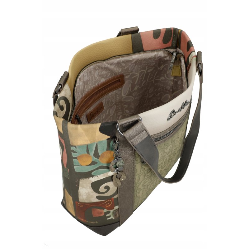 DUŻA TORBA TOREBKA SHOPPER BAG NA ZAKUPY BAGAŻ PODRĘCZNY ANEKKE AMPHORA