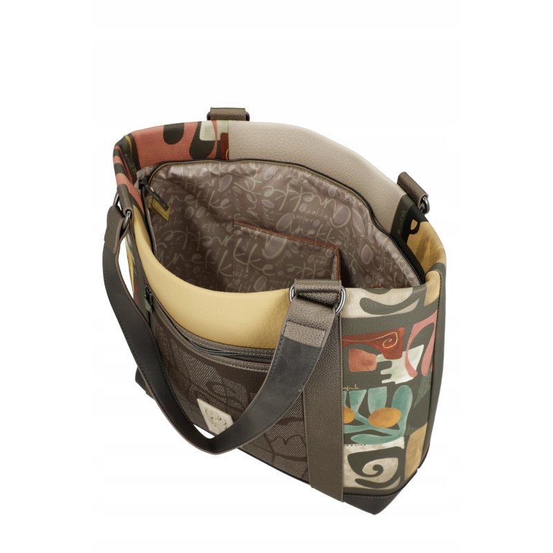 DUŻA TORBA TOREBKA SHOPPER BAG NA ZAKUPY BAGAŻ PODRĘCZNY ANEKKE AMPHORA