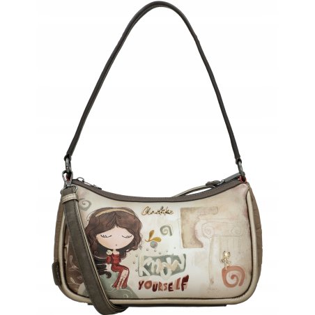 TOREBKA DAMSKA ELEGANCKA BAGIETKA NA RAMIĘ CROSSBODY ANEKKE MUSE