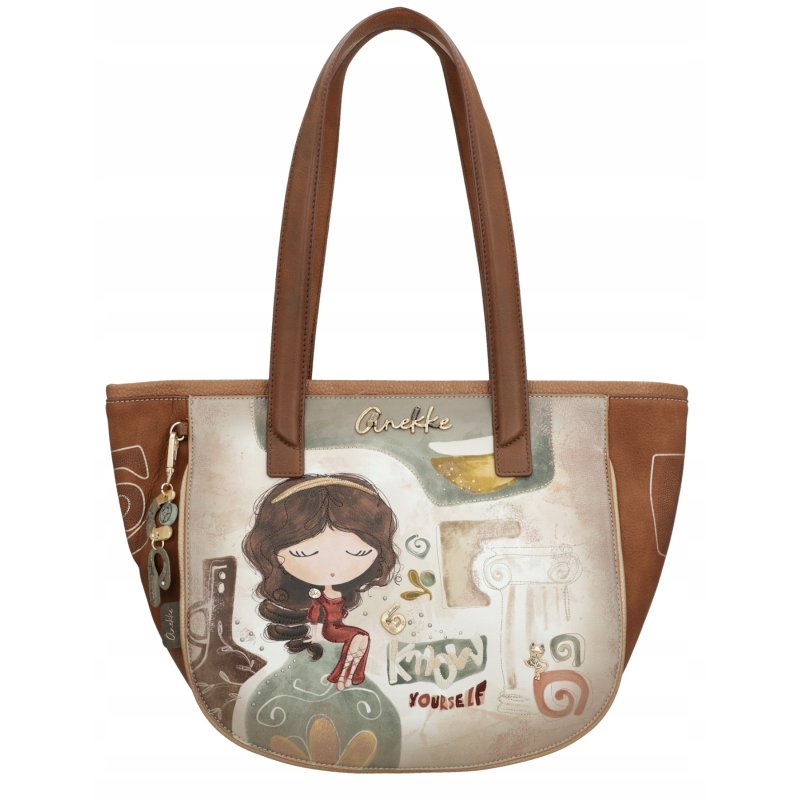 TOREBKA DAMSKA ELEGANCKA Z DWOMA UCHWYTAMI NA RAMIĘ SHOPPER BAG ANEKKE MUSE
