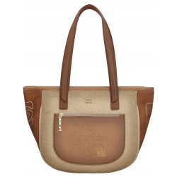 TOREBKA DAMSKA ELEGANCKA Z DWOMA UCHWYTAMI NA RAMIĘ SHOPPER BAG ANEKKE MUSE