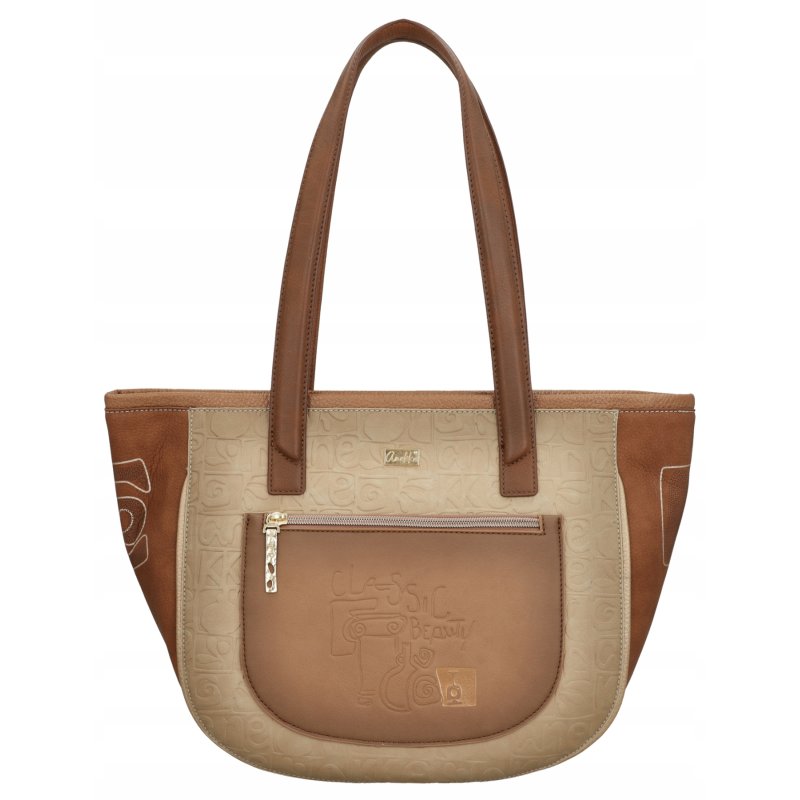TOREBKA DAMSKA ELEGANCKA Z DWOMA UCHWYTAMI NA RAMIĘ SHOPPER BAG ANEKKE MUSE