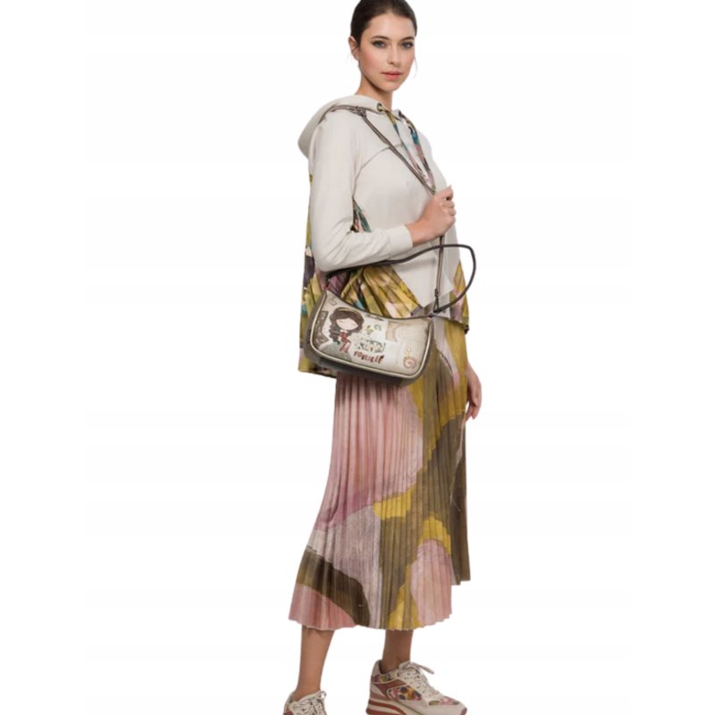 TOREBKA DAMSKA ELEGANCKA BAGIETKA NA RAMIĘ CROSSBODY ANEKKE MUSE