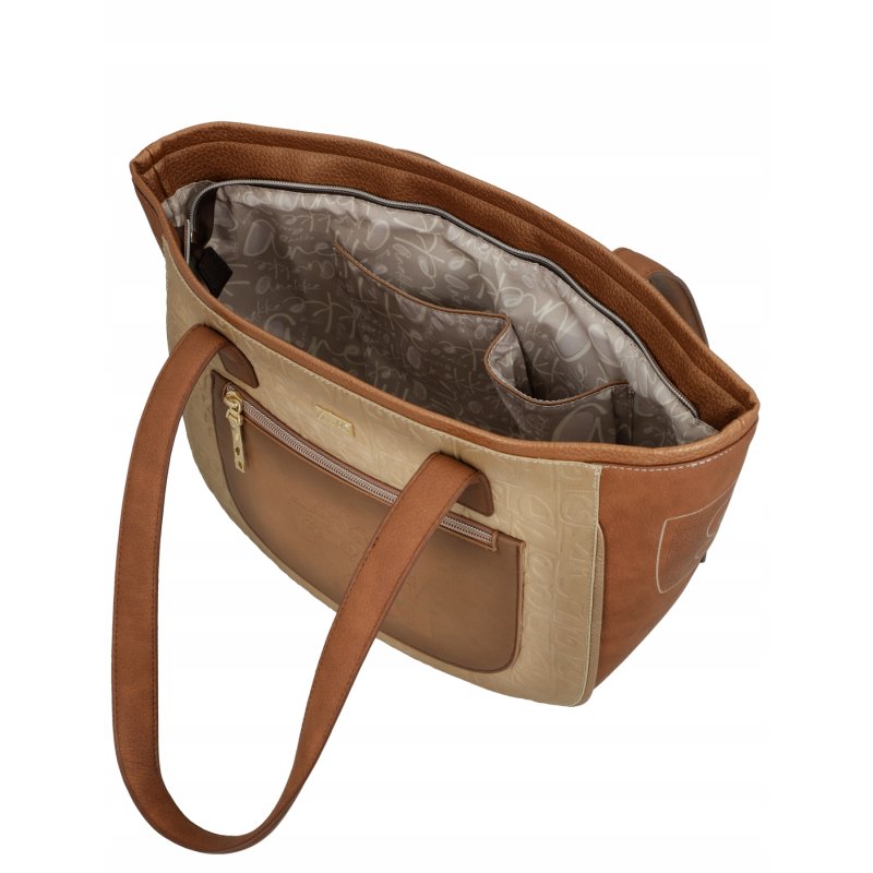 TOREBKA DAMSKA ELEGANCKA Z DWOMA UCHWYTAMI NA RAMIĘ SHOPPER BAG ANEKKE MUSE