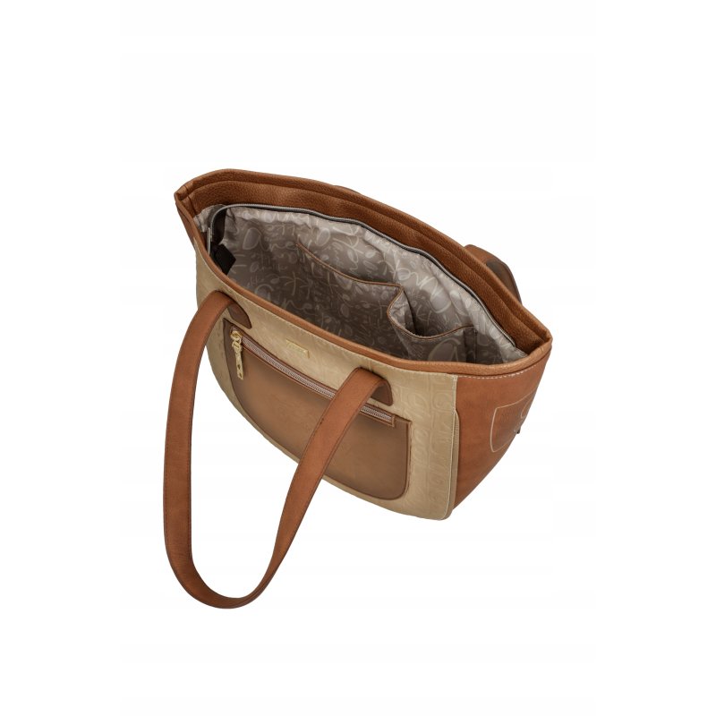 TOREBKA DAMSKA ELEGANCKA Z DWOMA UCHWYTAMI NA RAMIĘ SHOPPER BAG ANEKKE MUSE