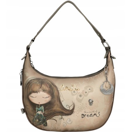 TOREBKA DAMSKA ANEKKE REAL NA RAMIĘ MODNA CROSSBODY LISTONOSZKA MIEJSKA