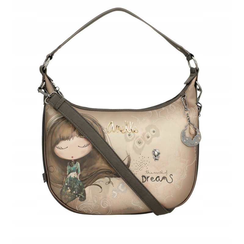 TOREBKA DAMSKA ANEKKE REAL NA RAMIĘ MODNA CROSSBODY LISTONOSZKA MIEJSKA