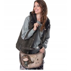TOREBKA DAMSKA ANEKKE REAL NA RAMIĘ MODNA CROSSBODY LISTONOSZKA MIEJSKA
