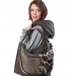 TOREBKA DAMSKA ANEKKE REAL NA RAMIĘ MODNA CROSSBODY LISTONOSZKA MIEJSKA