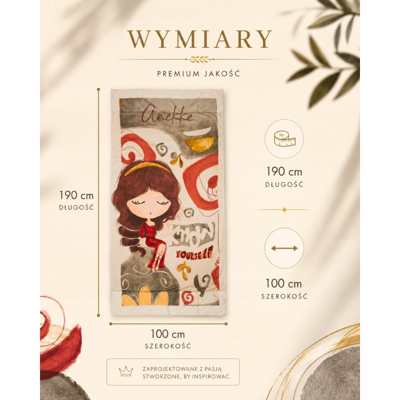 ANEKKE MUSE RĘCZNIK PLAŻOWY 180x100 DUŻY BASEN