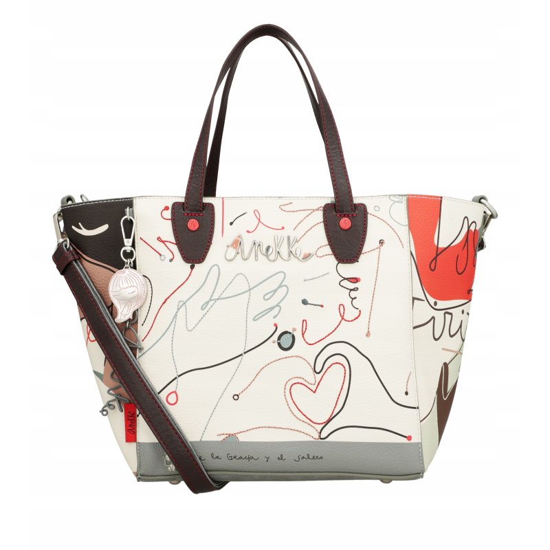 TOREBKA I KOSMETYCZKA TORBA DUŻA SHOPPER DLA KOBIETY 2w1 ANEKKE ALMA OLE