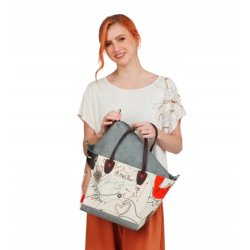 TOREBKA I KOSMETYCZKA TORBA DUŻA SHOPPER DLA KOBIETY 2w1 ANEKKE ALMA OLE