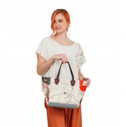 TOREBKA I KOSMETYCZKA TORBA DUŻA SHOPPER DLA KOBIETY 2w1 ANEKKE ALMA OLE