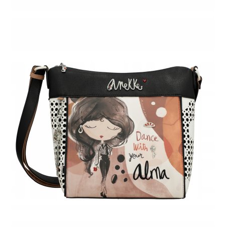ANEKKE ALMA TOREBKA DAMSKA CROSSBODY DAMSKA NA RAMIĘ AŻUROWA LISTONOSZKA